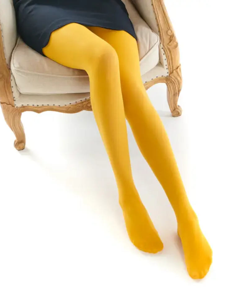 Dub & Drino 50 Denier Mustard Tights