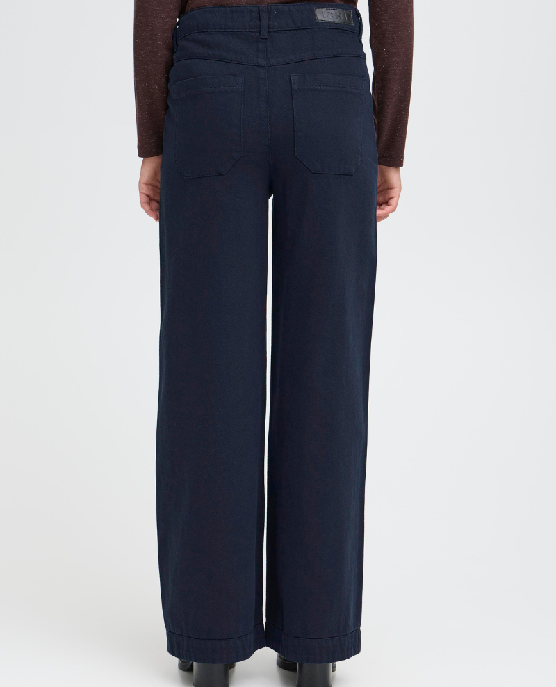 Ichi Hezano Dark Navy Wide Jeans