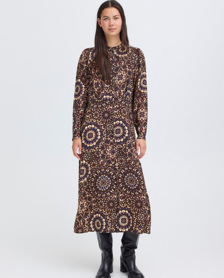Ichi Craviz Kaleidoscope Shirt Dress