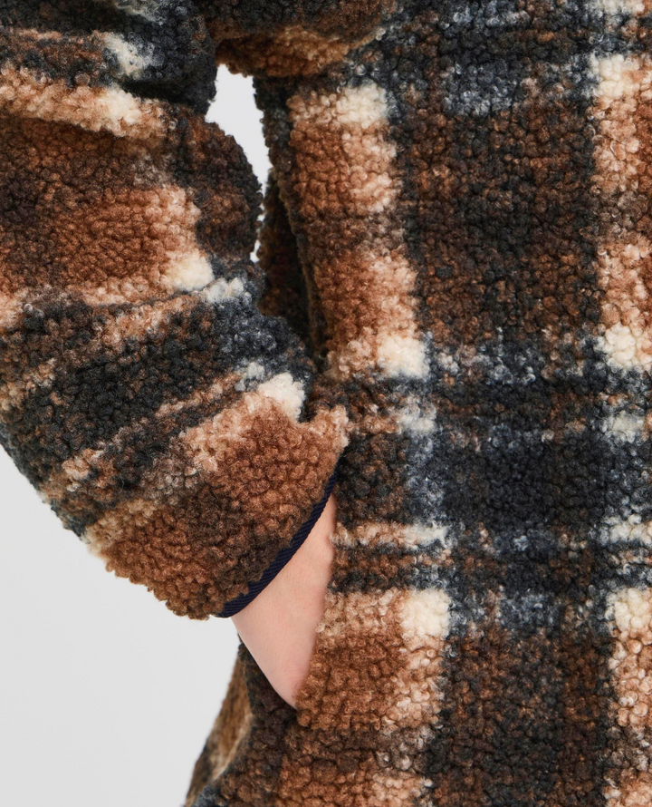 Ichi Kolira Navy Check Jacket