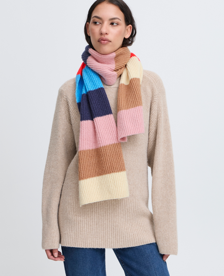 Ichi Matiki Blue Stripe Scarf