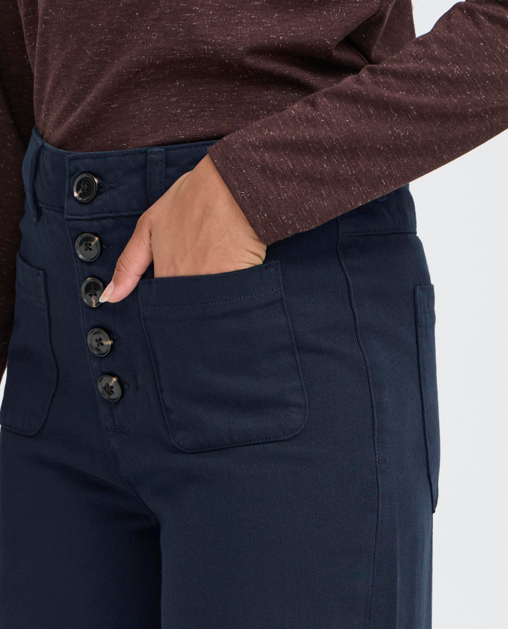 Ichi Hezano Dark Navy Wide Jeans