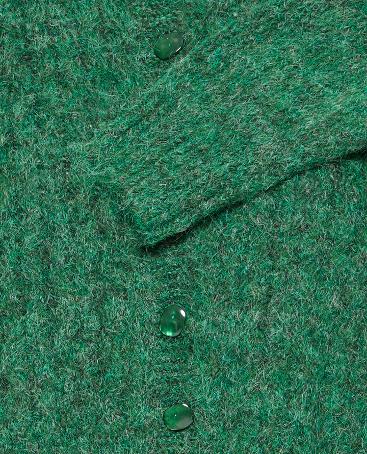 Ichi Belablue Pine Green Cardigan
