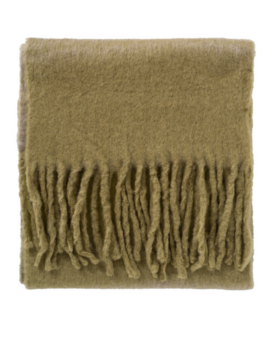 Yaya Army Green Colourblock Scarf