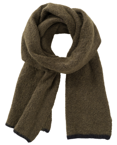 Yaya Army Green Knitted Scarf