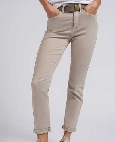 Yaya Dove Grey Straight Leg Jeans