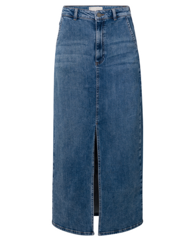 Yaya Blue Denim Maxi Skirt