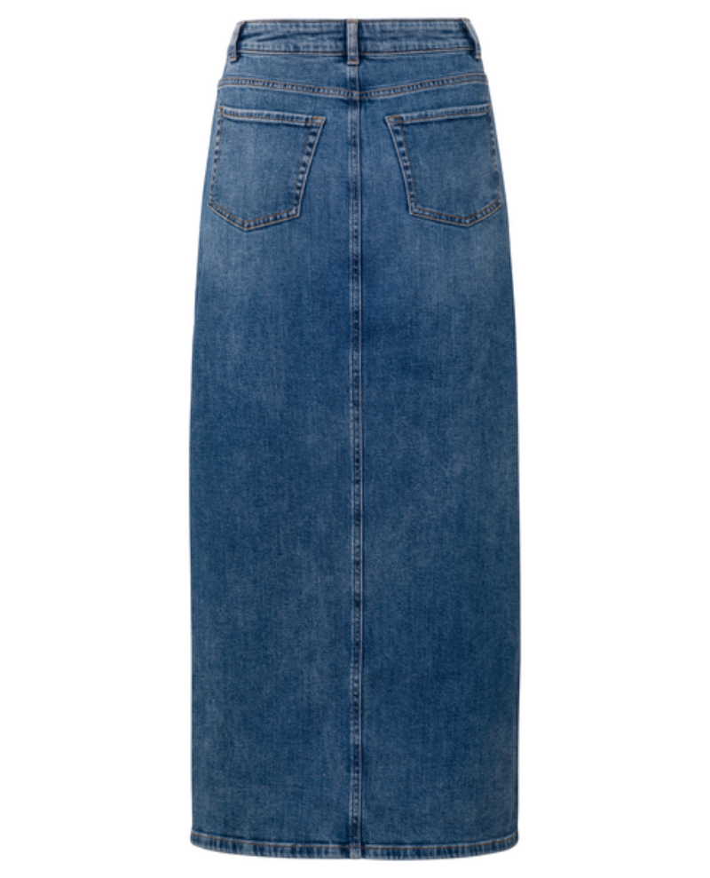 Yaya Blue Denim Maxi Skirt