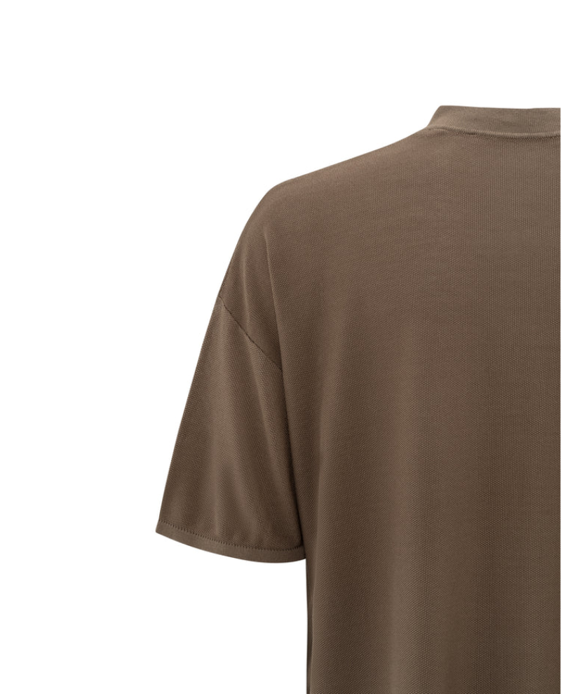 Yaya Caribou Brown Short Sleeve Cardigan