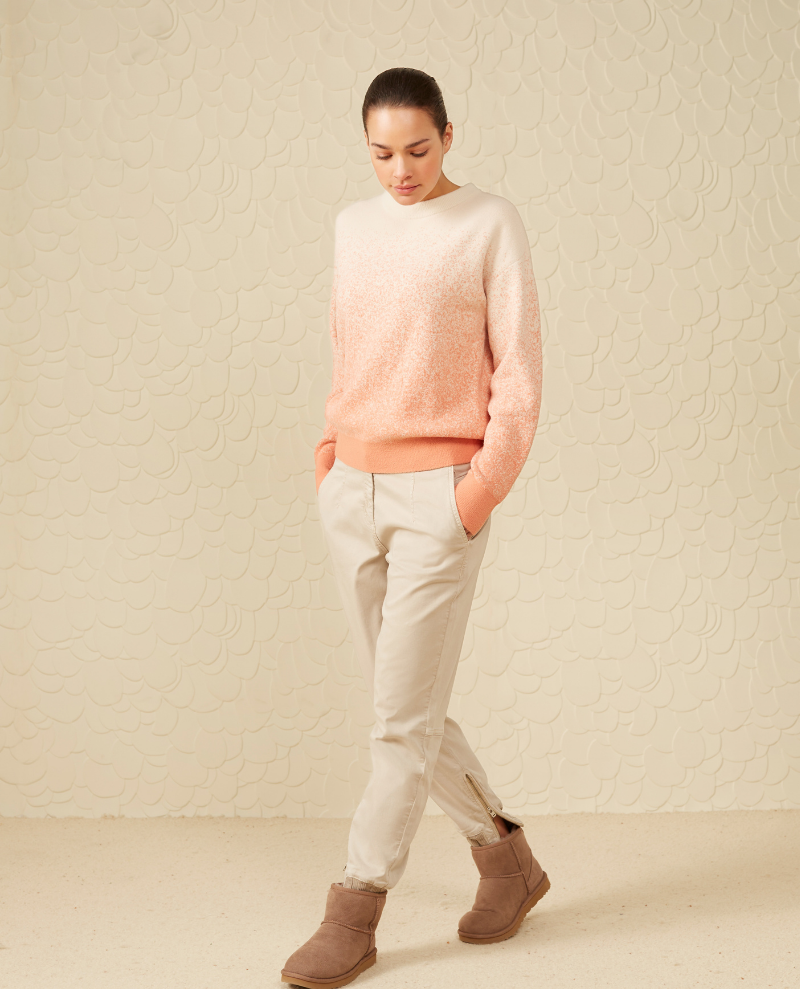 Yaya Crabapple Dip Dye Knit