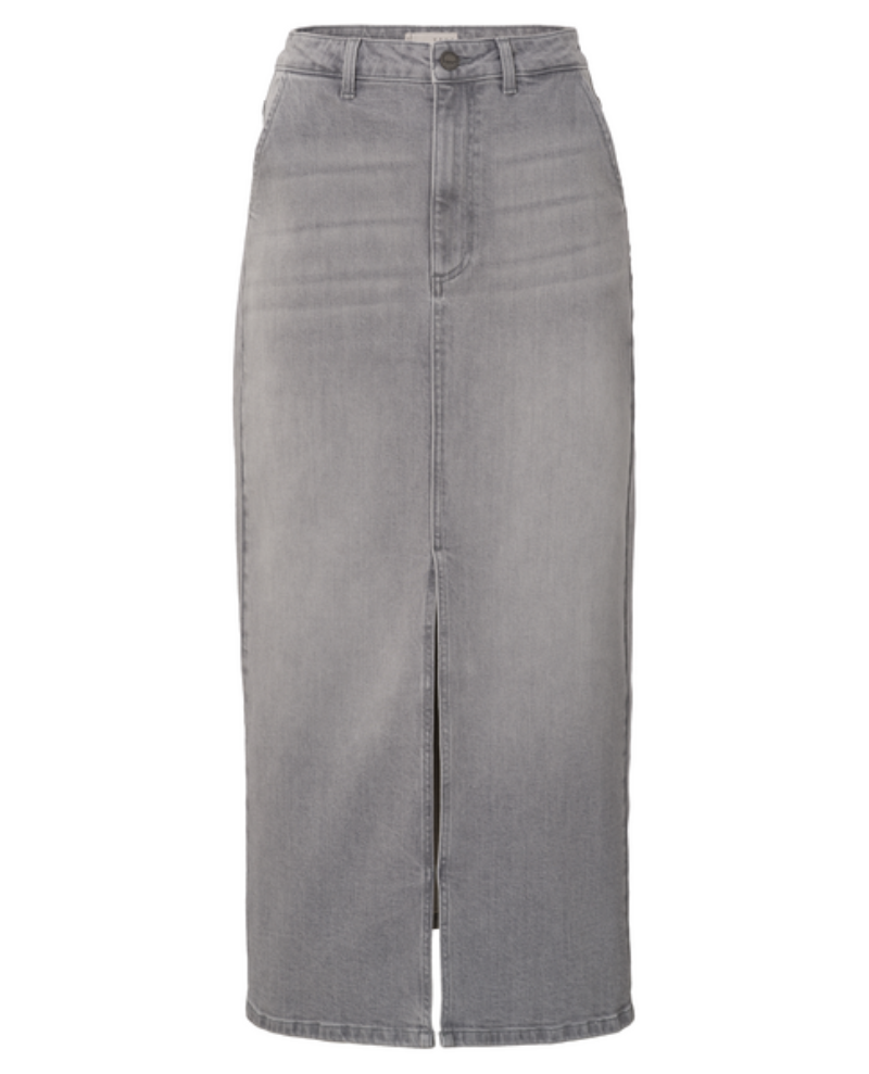 Yaya Grey Denim Maxi Skirt