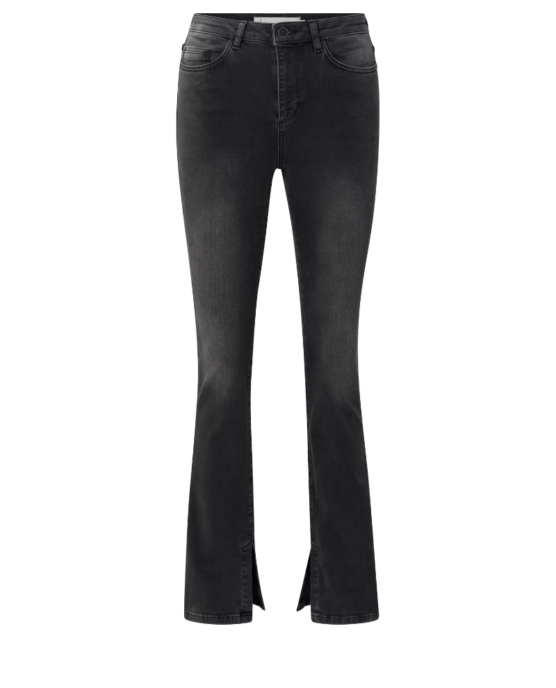 Yaya Grey Flared Jeans