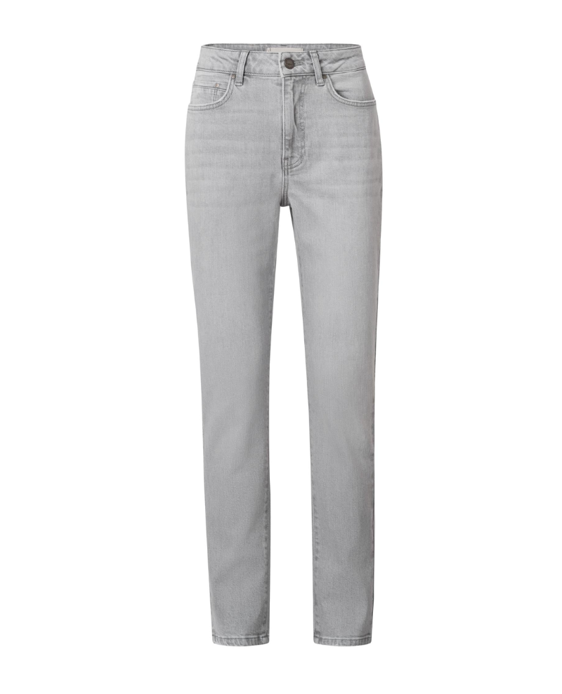 Yaya Grey Straight Leg Jeans