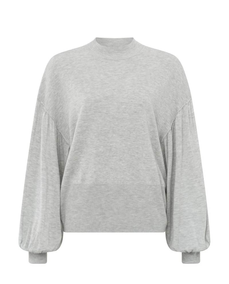 Yaya Sky Grey Long Sleeve Knit Biscuit Clothing Ltd