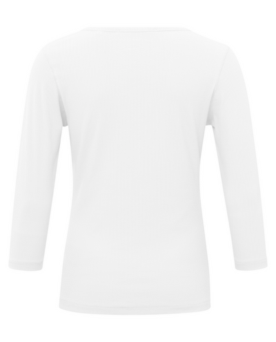 Yaya White V-Neck T-Shirt