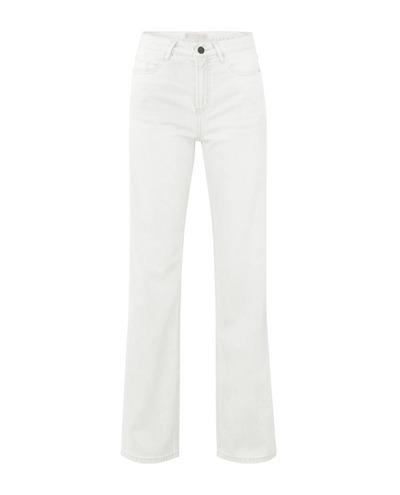 Yaya Loose White Denim Jeans