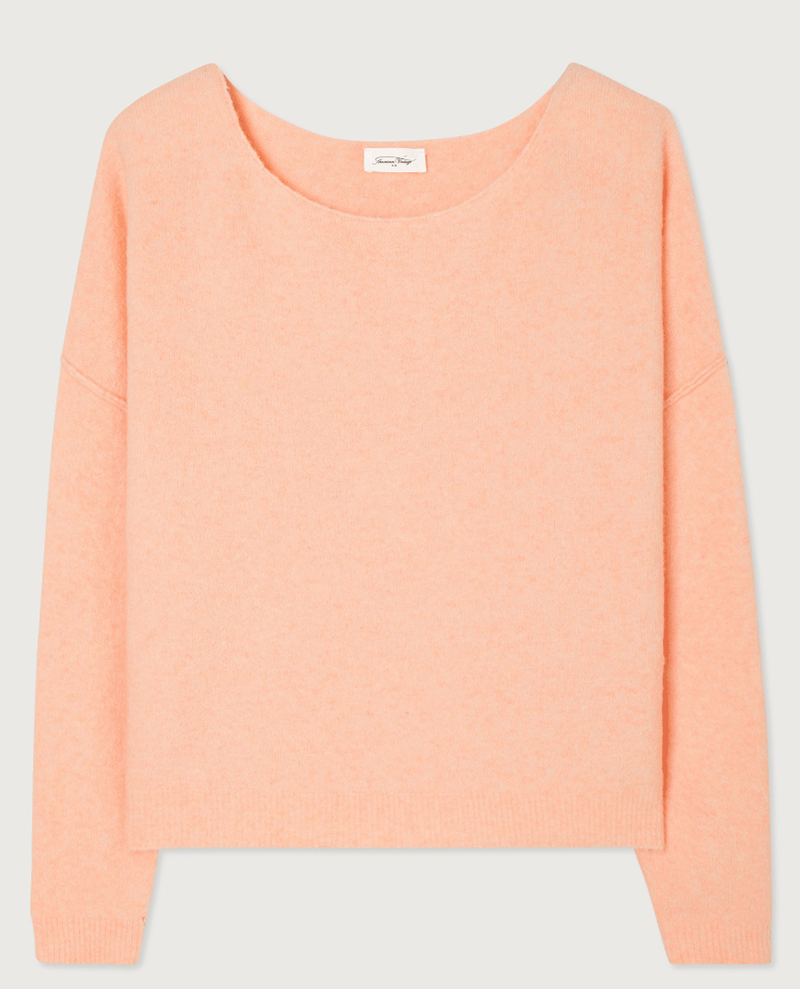 babyt pink ladies boatneck stretchy long sleeved pullover sweater knit jumper