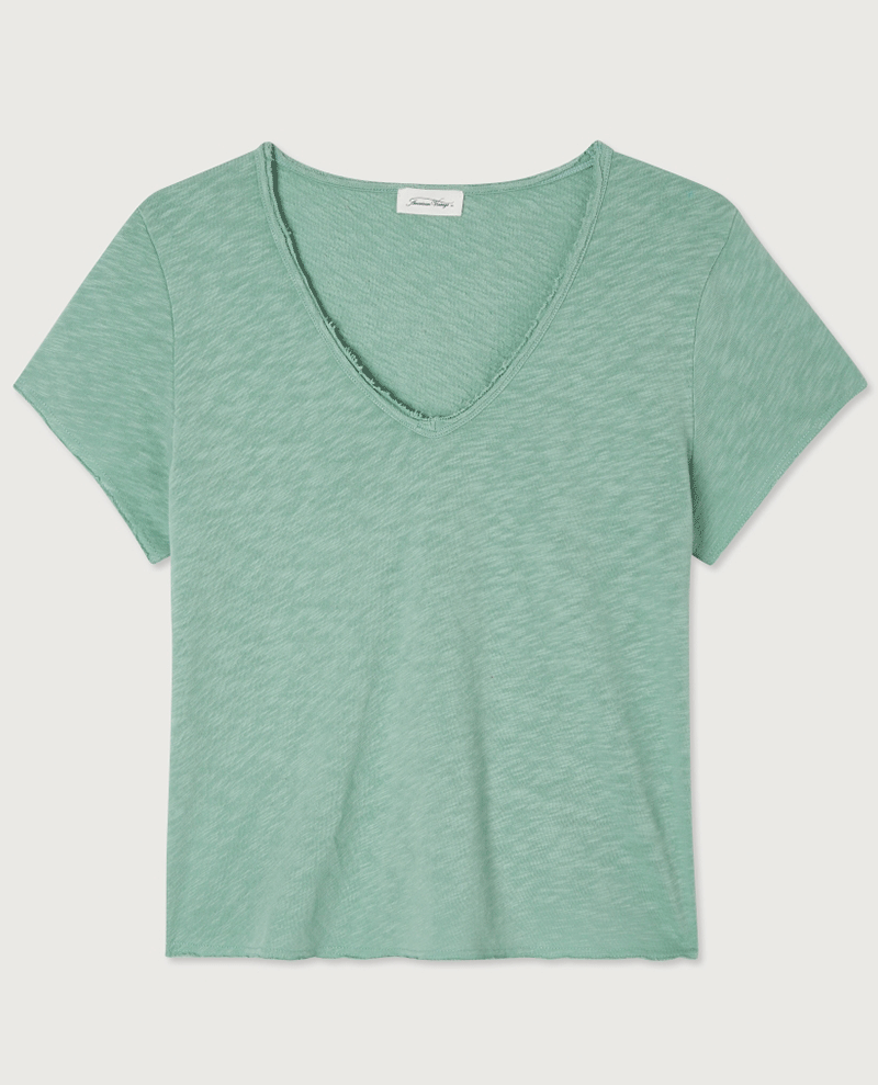 ladies American Vintage Sonoma Dragonfly blue green Short Sleeve T-Shirt