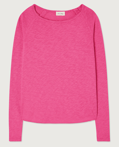 American Vintage Sonoma Raspberry pink women's Long Sleeve T-Shirt