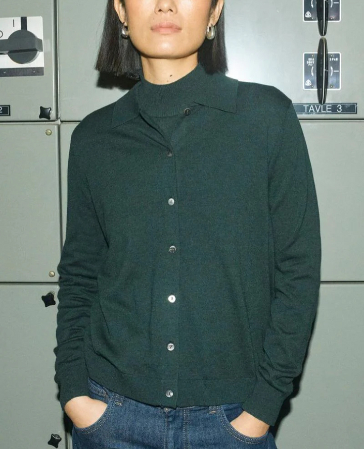 Mos Mosh Relena Scarab Green Cardigan
