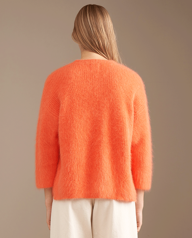 Bellerose Dataul Signal Orange Knit