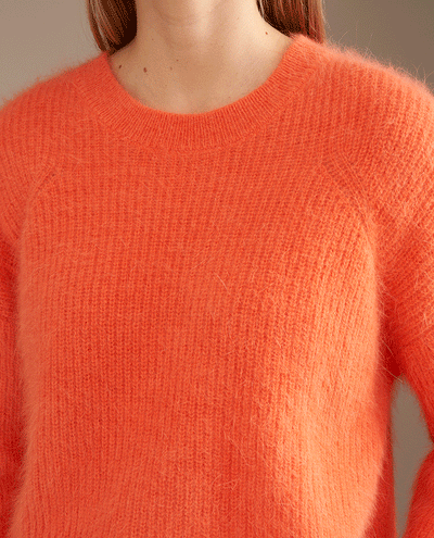 Bellerose Dataul Signal Orange Knit