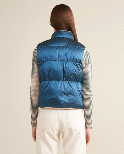 Bellerose Hansel Turquoise Reversible Gilet