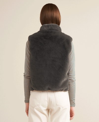 Bellerose Hansel Turquoise Reversible Gilet