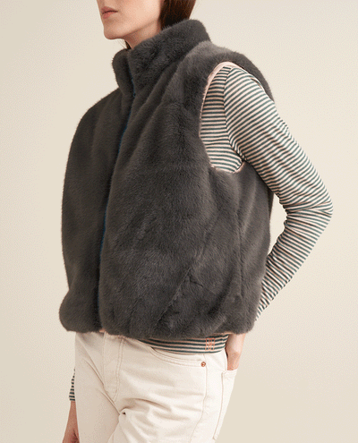 Bellerose Hansel Turquoise Reversible Gilet