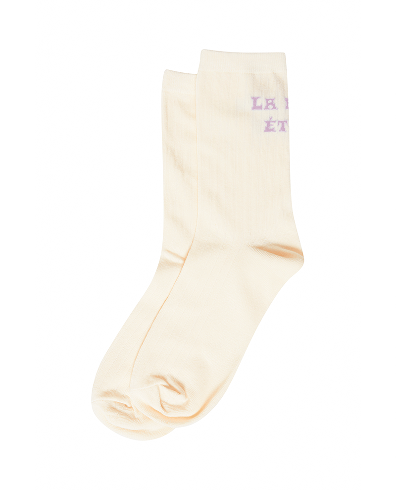cream ladies cotton stretchy ankle socks