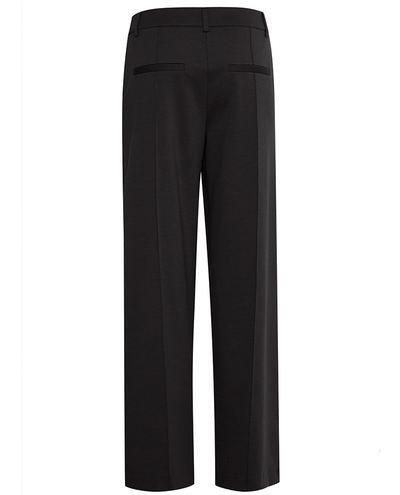 black wide leg trousers