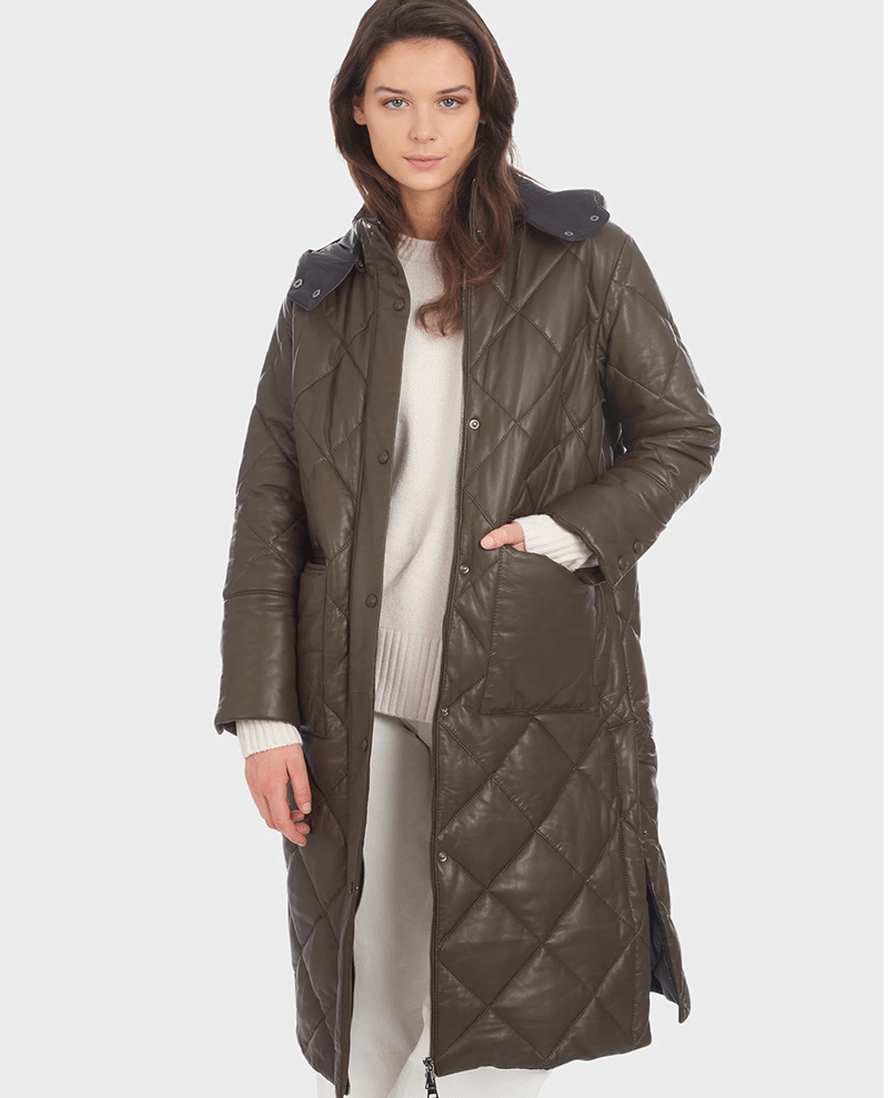 Oakwood Evasion Brown Sheep Down Hooded Coat