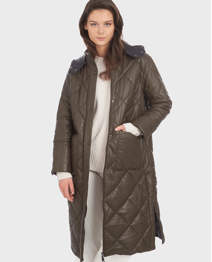Oakwood Evasion Brown Sheep Down Hooded Coat