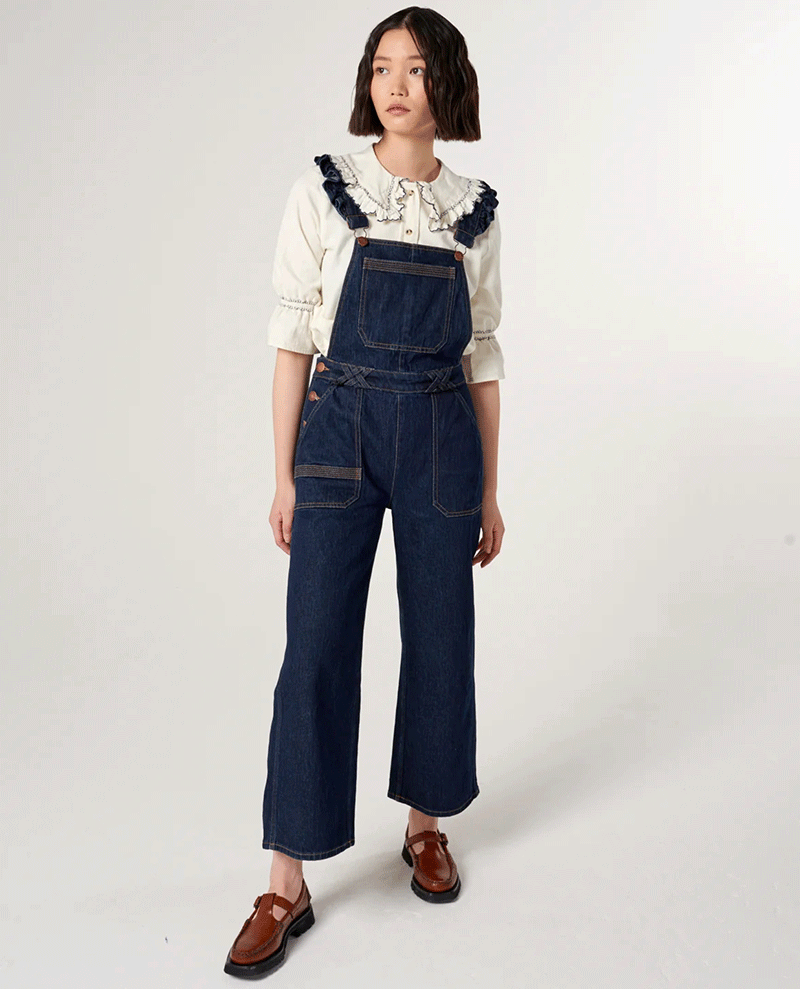 Seventy and Mochi Elodie Dark Vintage Dungarees