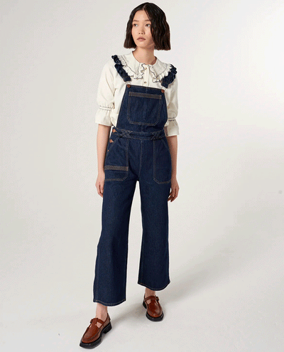 Seventy and Mochi Elodie Dark Vintage Dungarees