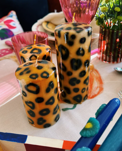 Anna and Nina Large Leopard Pillar