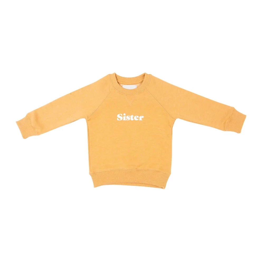 Bob and Blossom Mustard Sister Sweatshirt