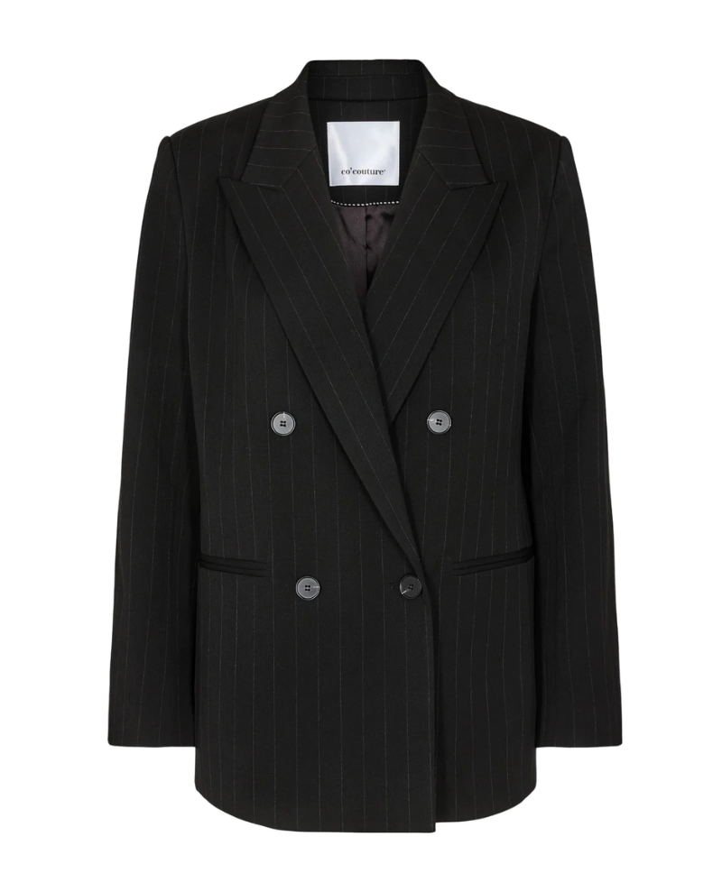 Cocouture Black Pinstripe Blazer