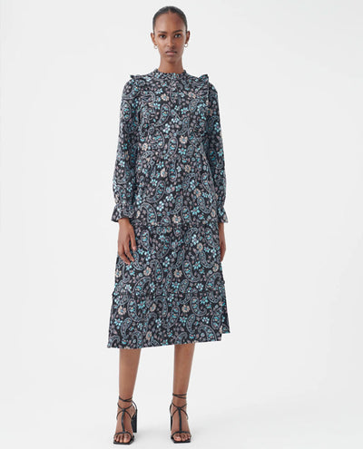 Dea Kudibal Selina Black Ruffle Dress