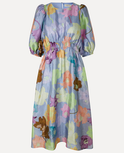 Stine Goya Elizabeth Filigram Blue Dress