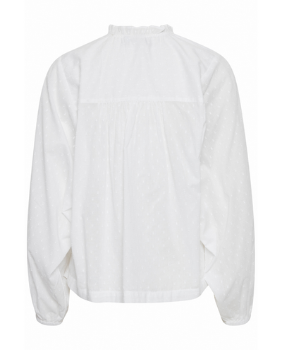 Ichi Folona Cloud Dancer White Shirt