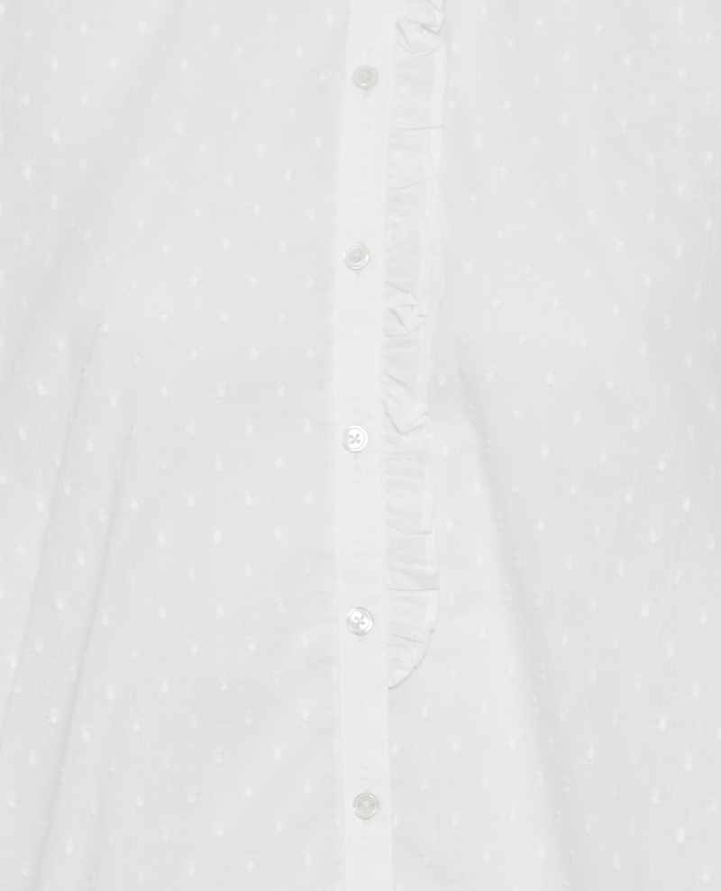 Ichi Folona Cloud Dancer White Shirt