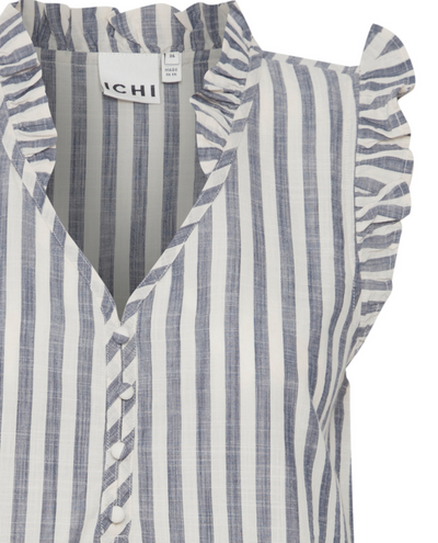 Ichi Gry Natural Stripe Top