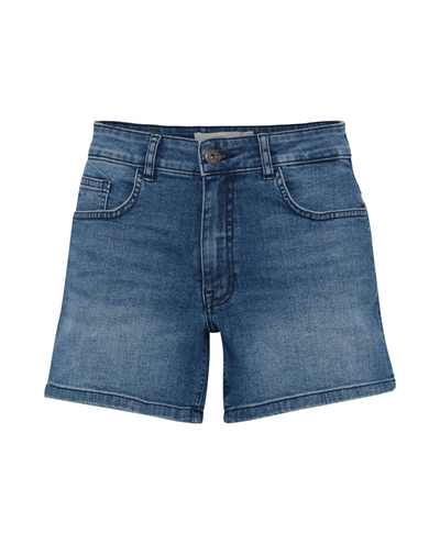 Ichi Twiggy Washed Blue Shorts