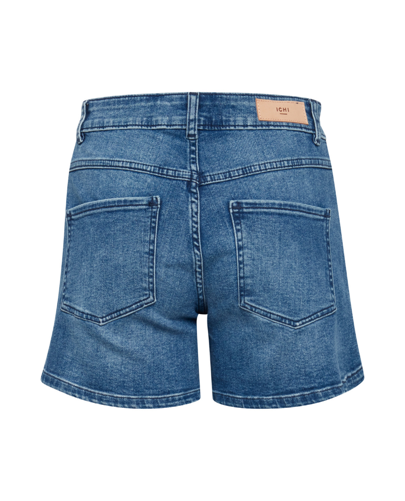 Ichi Twiggy Washed Blue Shorts