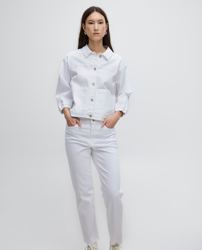 Ichi Ziggy Bright White Jacket