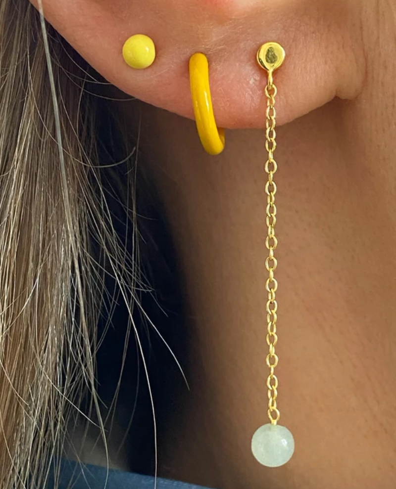 Lulu Copenhagen Enamel Hoop Earring