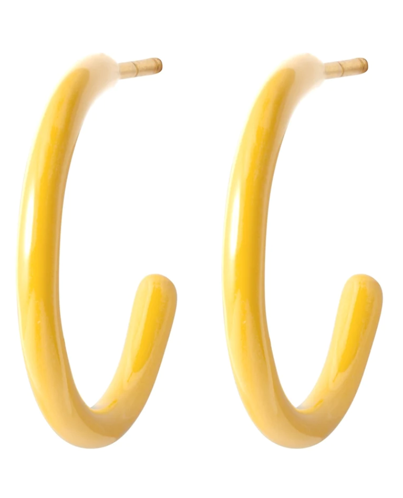 Lulu Copenhagen Colour Hoops Medium Pair