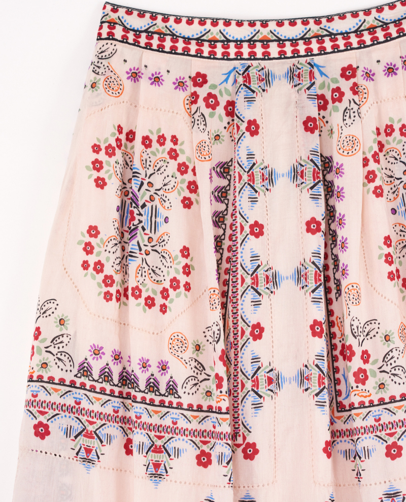 Mabe Eden Print Multicolour Maxi Skirt