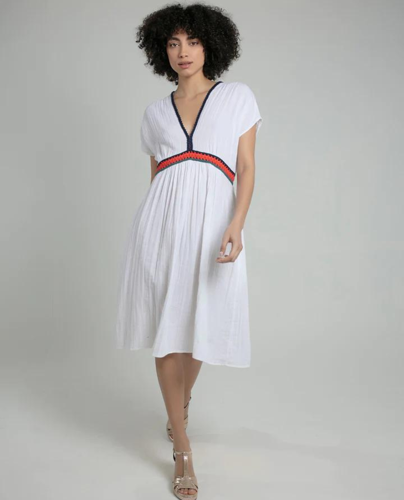 Nooki Zion Muslin White Mix Maxi Dress